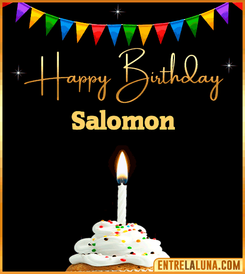 GiF Happy Birthday Salomon